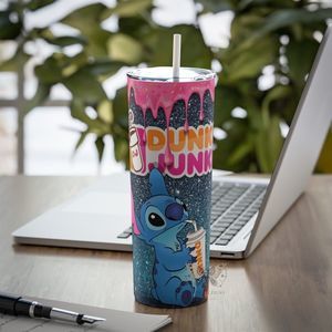 Dunkin Junkie Lilo 🍩 ☕️ 20oz Tumbler With Straw